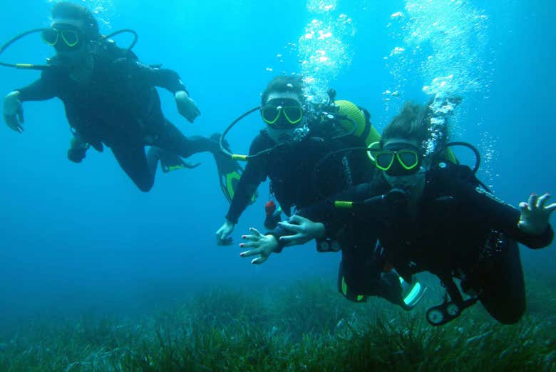 Mergulhando em Menorca