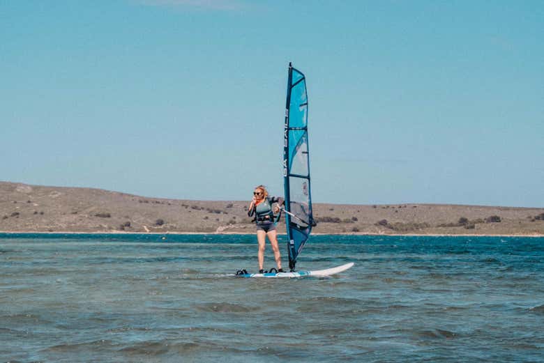 Aula de windsurf